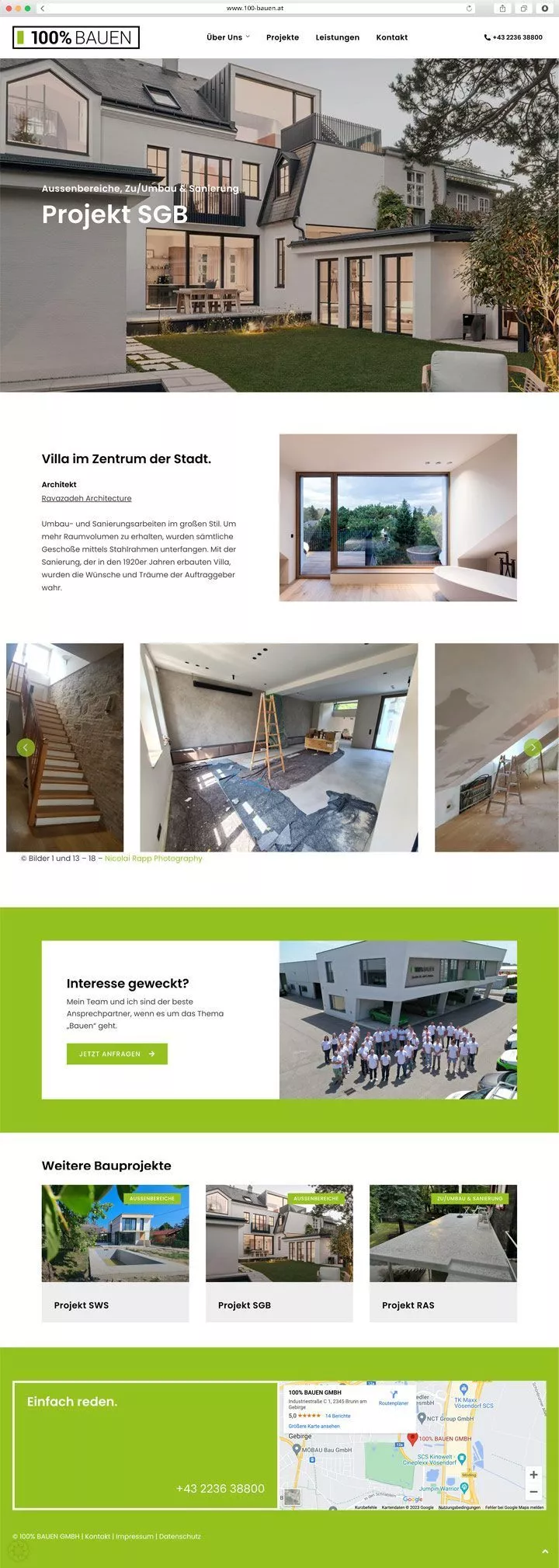 100% BAUEN Website