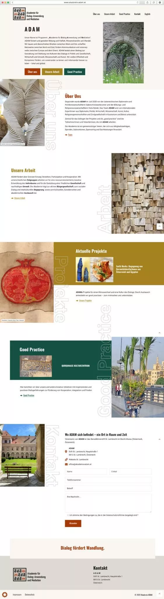 Akademie ADAM Website