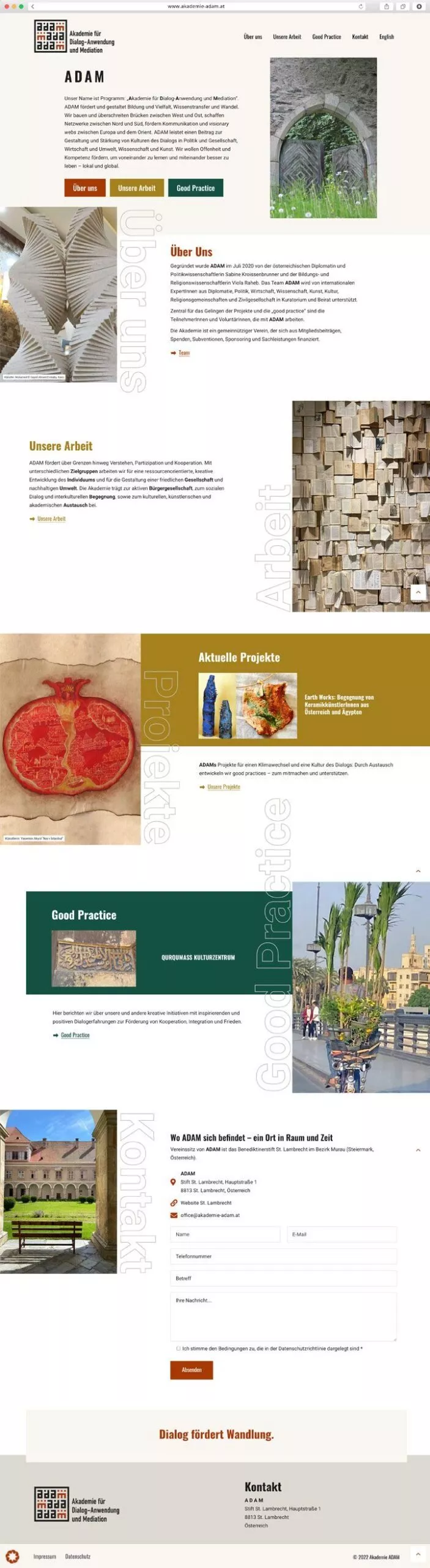 Akademie ADAM Website