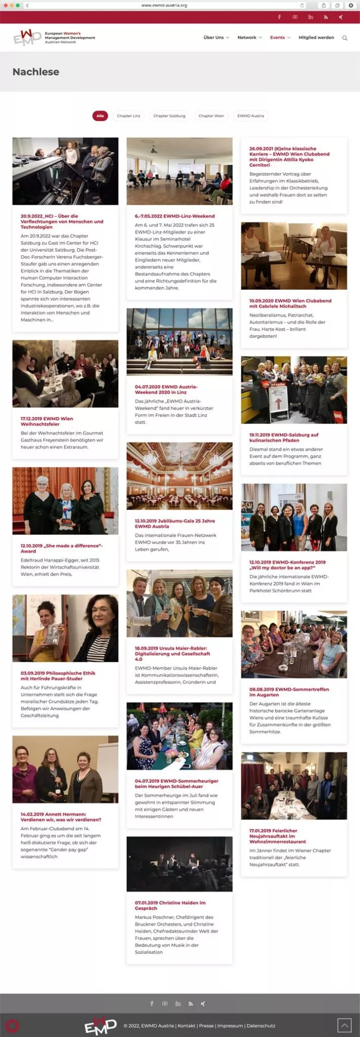 EWMD Austria Website