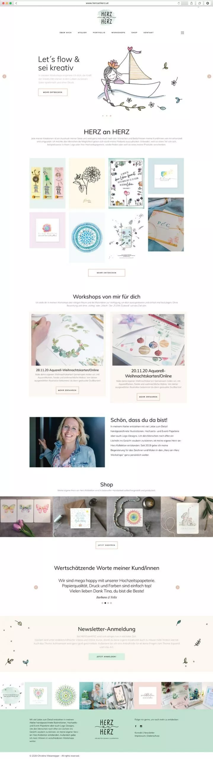 Herz an Herz Website
