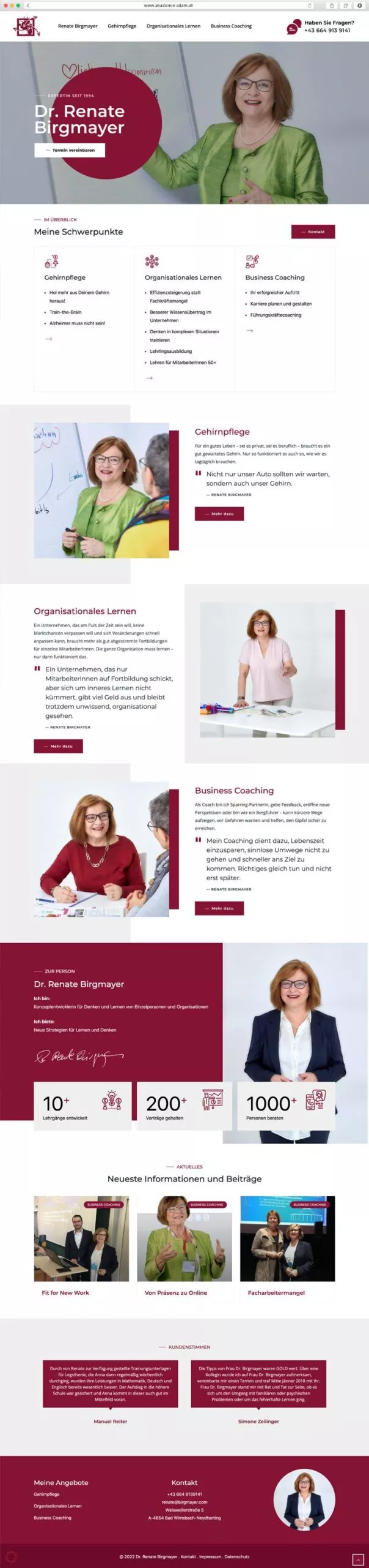 Renate BirgmayRenate Birgmayer Websiteer Website