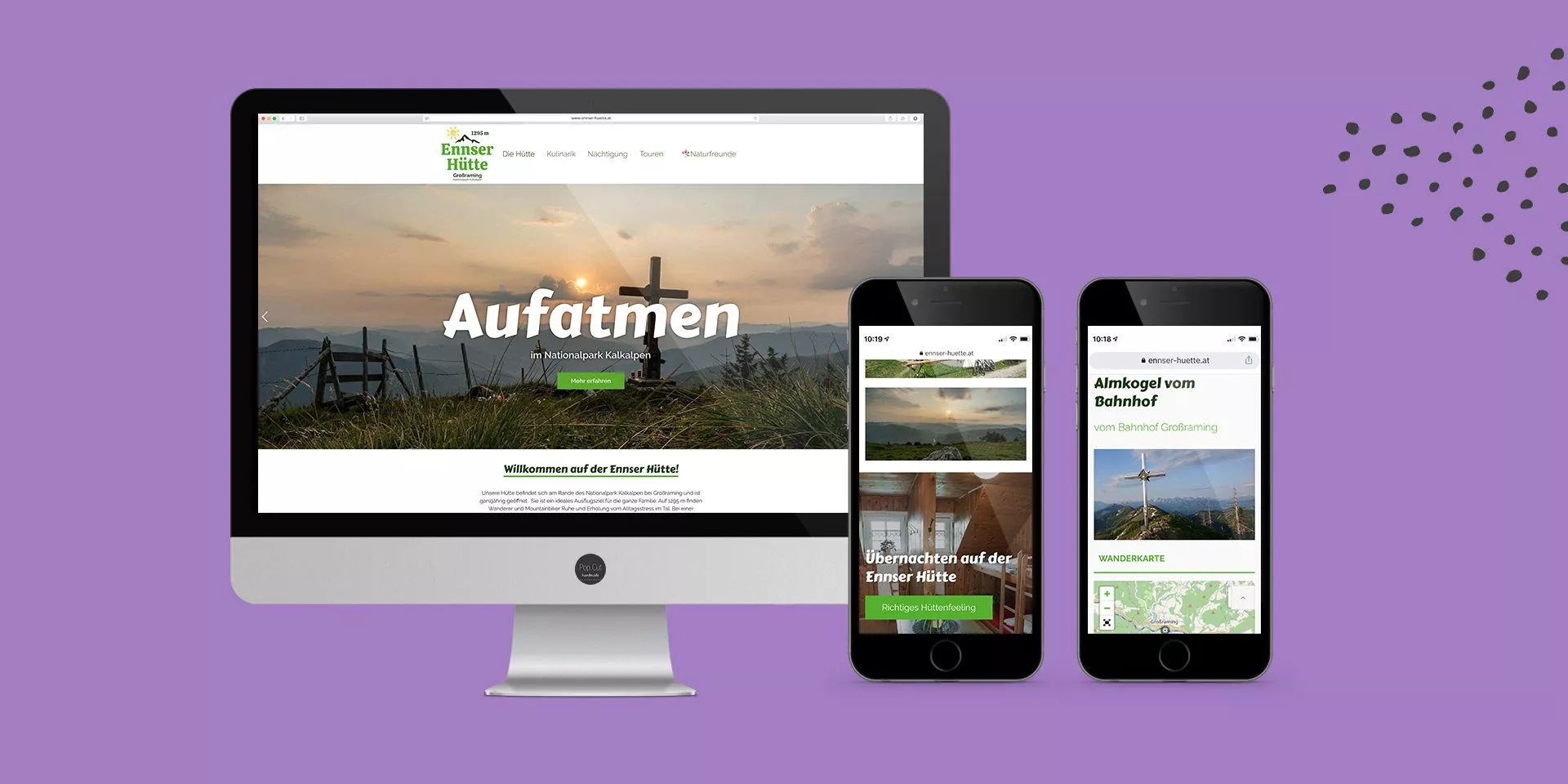 Ennser Hütte Website