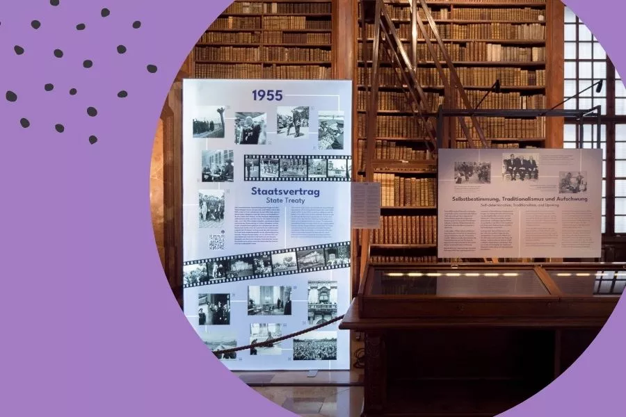 Österreichische Nationalbibliothek Prunksaal Ausstellung Ein Jahrhundert in Bildern