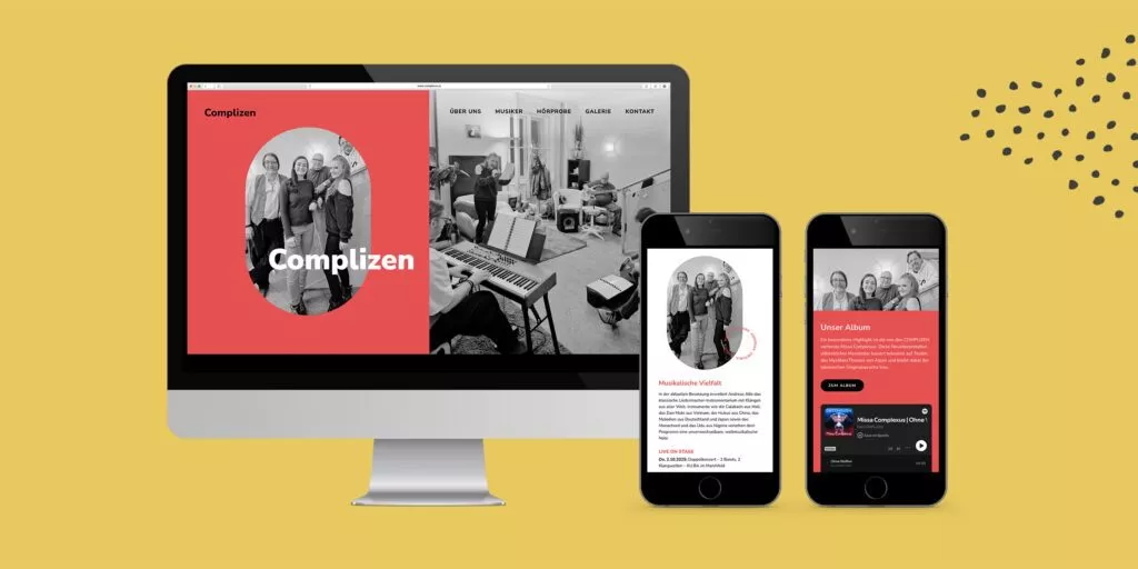 Complizen Website Collage