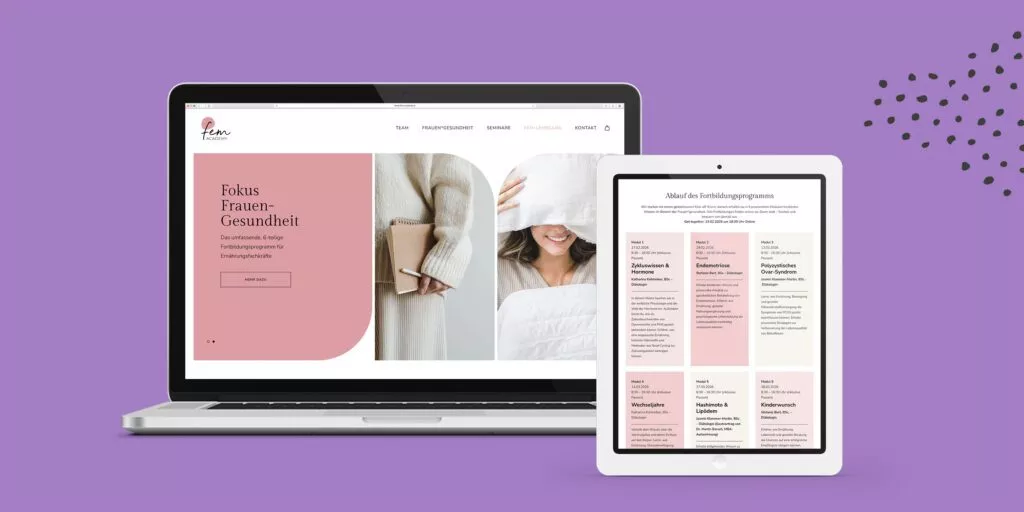 Femacademy Website Collage