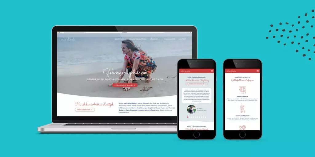La Doula Website Collage