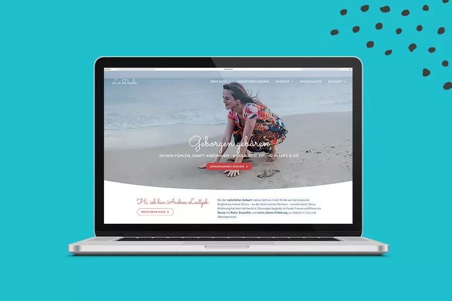 La Doula Website Übersicht