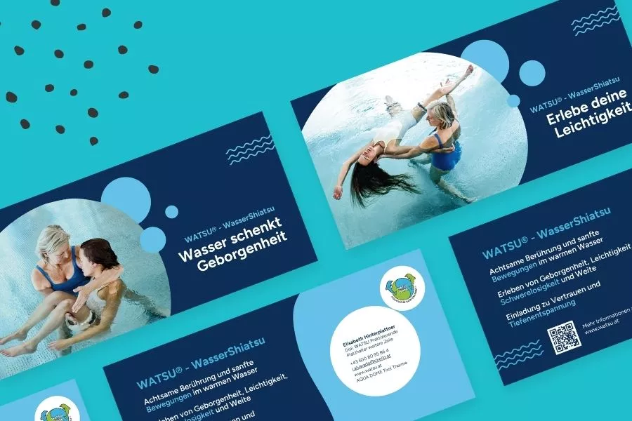 Printdesign Postkarten WATSU Überblick Printdesign Postkarten WATSU Überblick