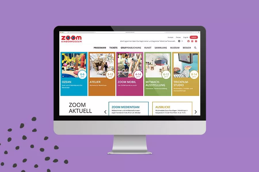 Zoom Kindermuseum Website Übersicht Zoom Kindermuseum Website Übersicht