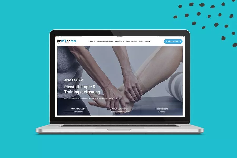 be fit > be fast Website Overview