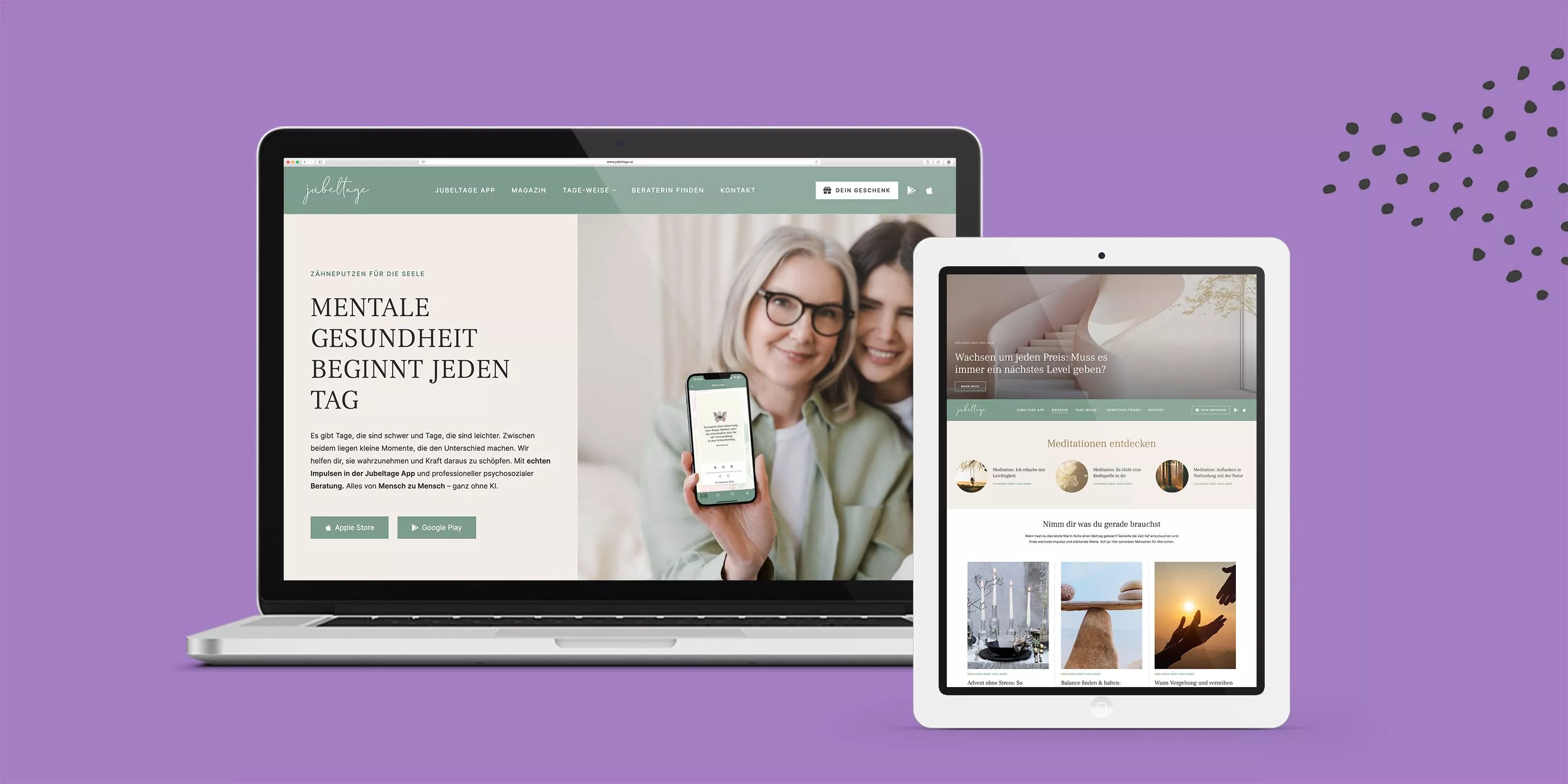 Jubeltage Website Collage