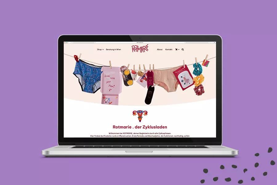 Rotmarie Website Überarbeitung Überblick