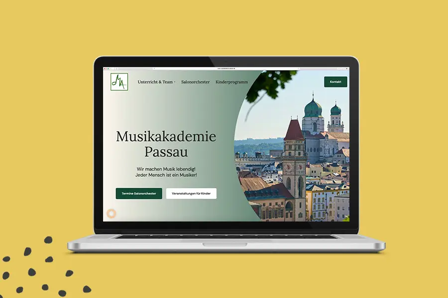 Musikakademie Passau Website Overview